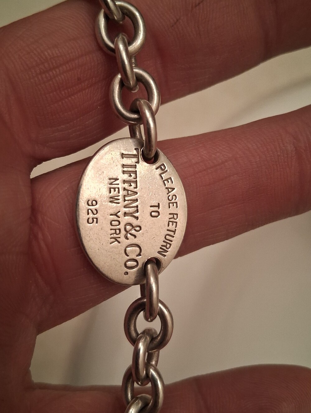 Tiffany & Co. Return to Tiffany Round Tag Charm Bracelet